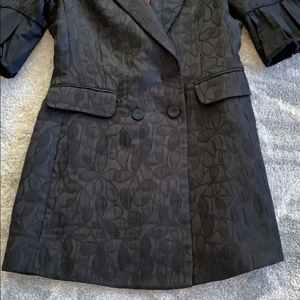 BCBGMaxAzria black printed blazer - Picture 5 of 16